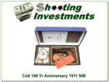  Colt 1911 100 Years of Service Anniversary NIB! - 1 of 4