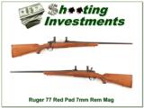  Ruger Model 77 earlier Red Pad Pre-Warning 7mm Rem Mag - 1 of 4