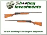 Browning A5 20 Gauge 68 Belgium Vent Rib Modified! - 1 of 4