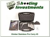 Kimber Pro Carry II Stainless Exc Condin case 4 magazines - 1 of 4
