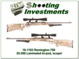 Remington 700 22-250 Laminated stock, bi-pod, 6-24 scope! - 1 of 4