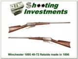  Winchester 1895 Flat Side Flatside made in 1896 40-72! - 1 of 4