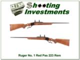 Ruger No. 1 early Red Pad in the hard to find 223 Remington near new! - 1 of 4