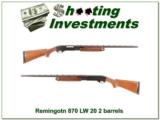 Remington 870 Wingmaster Magnum LW 20 Gage 2 barrels! - 1 of 4