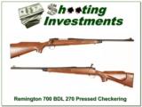  Remington 700 BDL Pressed Checkering 270 Winchester - 1 of 4