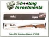 Sako 85 L375 H&H Stainless Walnut unfired in box! - 1 of 4