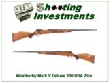 Weatherby Mark V Deluxe 300 Wthy Mag 26in - 1 of 4