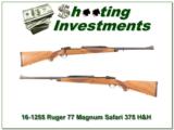Ruger 77 Safari Magnum 375 H&H near new! - 1 of 4