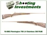  Remington 700 ***** LEFT HAND ***** Stainless Laminated 300 RUM! - 1 of 4