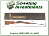 Browning 1885 Single Shot22-250 Rem 28in ANIB - 1 of 4