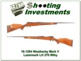 Weatherby Mark V Lazermark LH 270 Wthy Mag! - 1 of 4