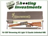 Browning A5 Light 12 Quails Unlimited NIB! - 1 of 4