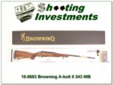 Browning A-bolt II Medallion 243 Win last ones! - 1 of 4