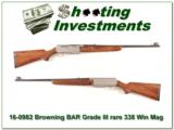 Browning BAR rare Grade 3 338 Win Mag! - 1 of 4
