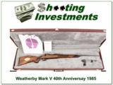 Weatherby Mark V 40th Anniversary 300 Wthy NIC - 1 of 4