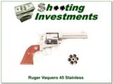 Ruger Vaquero 45 Colt and 45 ACP 4.5" Barrel Exc Cond - 1 of 4