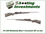 Weatherby Mark V Accumark 257 Wthy Mag near new - 1 of 4