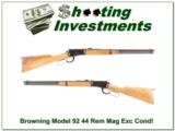 Browning Model 92 44 Remington Magnum Exc - 1 of 4