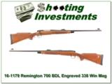 Remington 700 BDL factory engraved 338 Win Magnum! - 1 of 4
