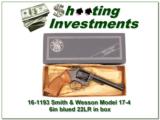 Smith & Wesson 17-4 22 LR 6in Blue in box! - 1 of 4
