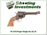 Ruger Single Six 22LR 3 screw Blued 5.5in - 1 of 4