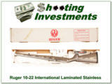  Ruger 10/22 no longer made International Stainless Laminated NIB! - 1 of 4
