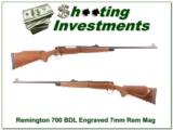 Remington 700 BDL factory engraved 7mm Rem Mag! - 1 of 4
