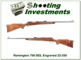 Remington 700 BDL factory engraved 22-250 Remington! - 1 of 4