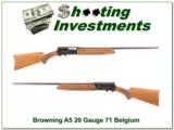 Browning A5 20 Gauge 71 Belgium 26in IC Exc Cond! - 1 of 4