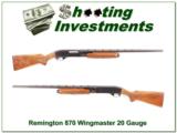 Remington 870 Wingmaster 20 Ga 26 IC XX Wood! - 1 of 4