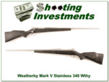 Weatherby Mark V Stainless 340 Wthy Mag Exc Cond! - 1 of 4