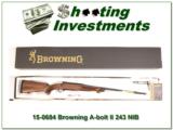 Browning A-bolt II Medallion 243 Winchester last ones! - 1 of 4