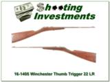 Rare Winchester Thumb Trigger Single Shot Rifle 22 - 1 of 4