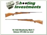 Weatherby Mark V Deluxe 378 Wthy Mag USA as new - 1 of 4