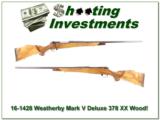 Weatherby Mark V Deluxe 378 Wthy XX Wood! - 1 of 4