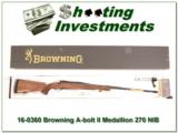  Browning A-bolt II Medallion 270 Win last of the new ones! - 1 of 4