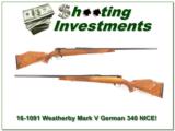  Weatherby Mark V Deluxe German 340 NICE WOOD! - 1 of 4