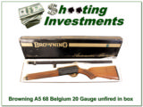Browning A5 69 Belgium 20 Gauge Vent Rib ANIB! - 1 of 4