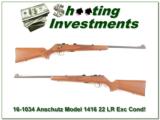  Anschutz Model 1416 22 LR Exc Cond! - 1 of 4