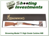 Browning Model 71 348 Win 20in Carbine HIGH GRADE NIB! - 1 of 4