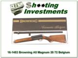 Browning A5 20 Magnum 72 Belgium in box! - 1 of 4