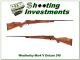 Weatherby Mark V Deluxe 26in 340 Wthy Mag near new! - 1 of 4