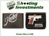Kimber Micro 9 Stainless 9mm Wood Grips ANIB - 1 of 4
