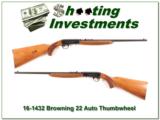Browning 22 Auto Thumbwheel 50’s Belgium collector! - 1 of 4