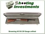 Browning A5 Ducks Unlimited 20 Gauge unfired Beautiful! - 1 of 4