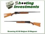 Browning A5 20 Magnum 68 Belgium VR Honey Blond! - 1 of 4