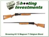 Browning A5 Magnum 12 71 Belgium Blond 32in VR - 1 of 4