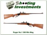 Ruger No. 1 Medium Sporter 300 Win Mag Red Pad near new! - 1 of 4