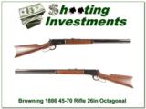 Browning 1886 45-70 Octagonal Barrel rifle - 1 of 4