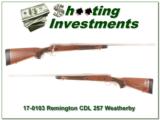 Remington CDL Walnut Fluted Stainless 26in 257 Weatherby! - 1 of 4